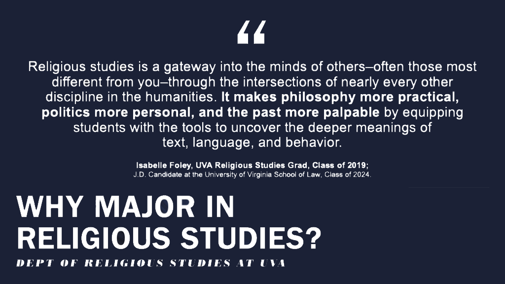 Why major in Religious Studies